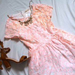 NWT Pink Lace Cocktail Dress